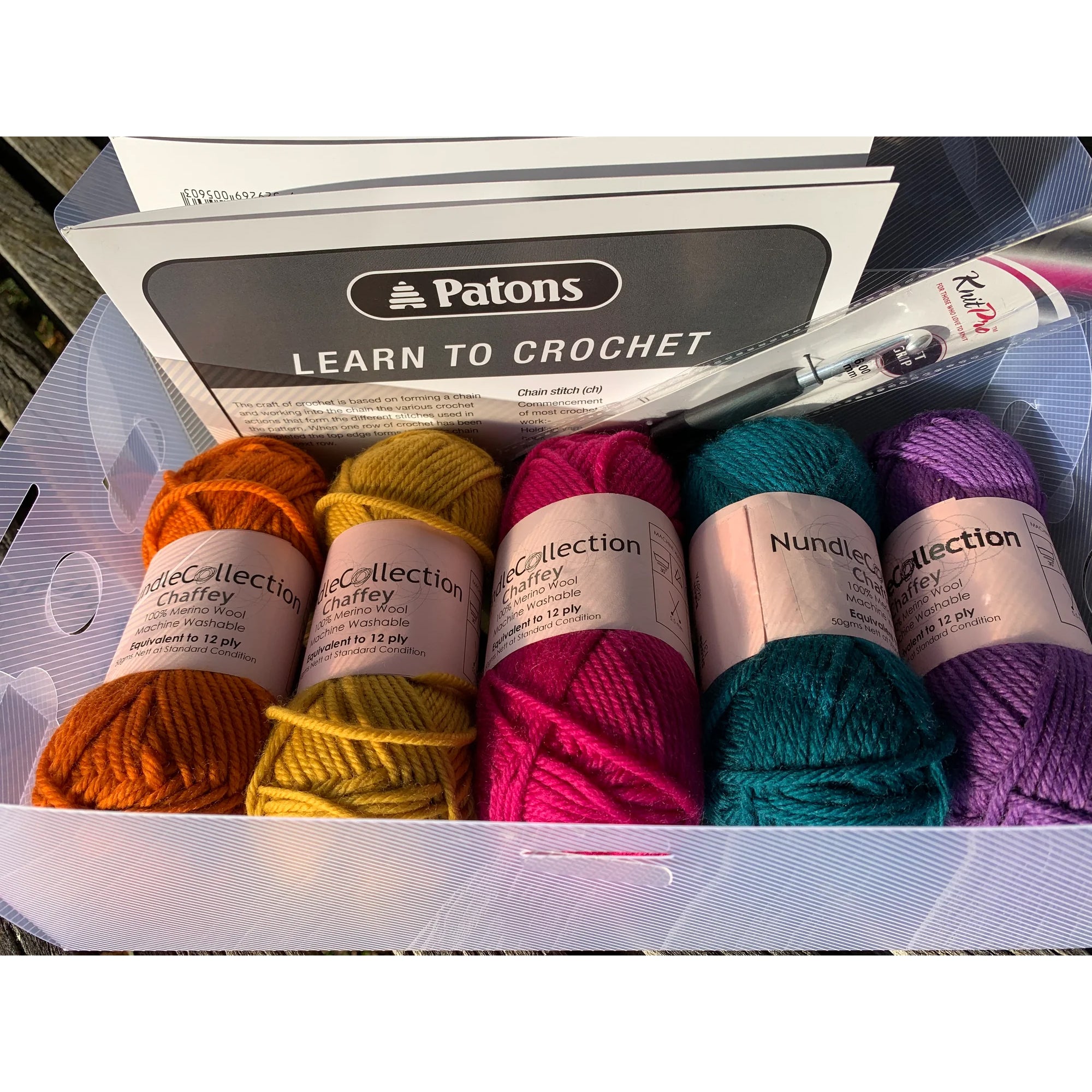 Nundle Woollen Mill Learn to Knit Kit Lolly