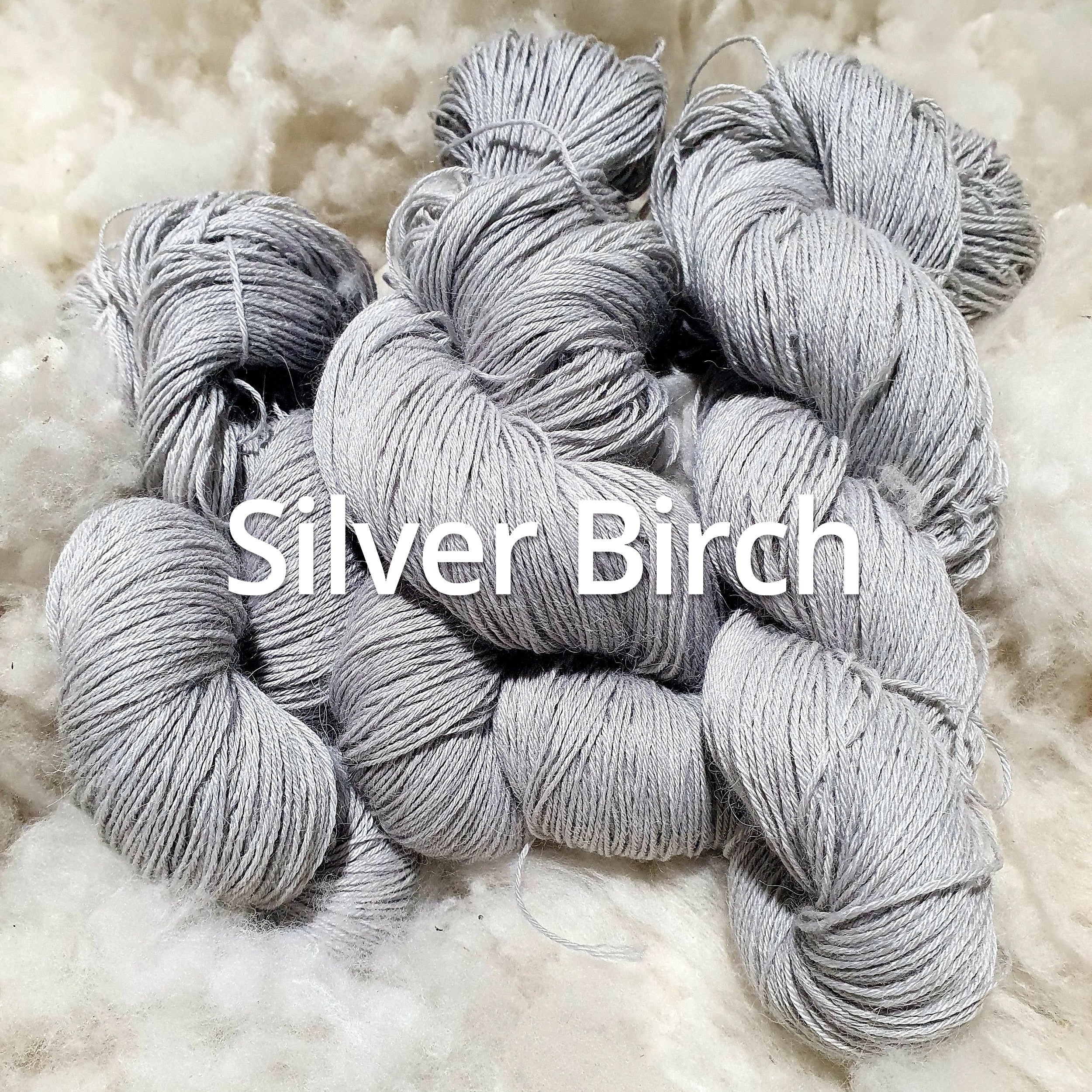 Undyed Merino Silk Luxury 4 ply Yarn - Spin felt dye - Nundle