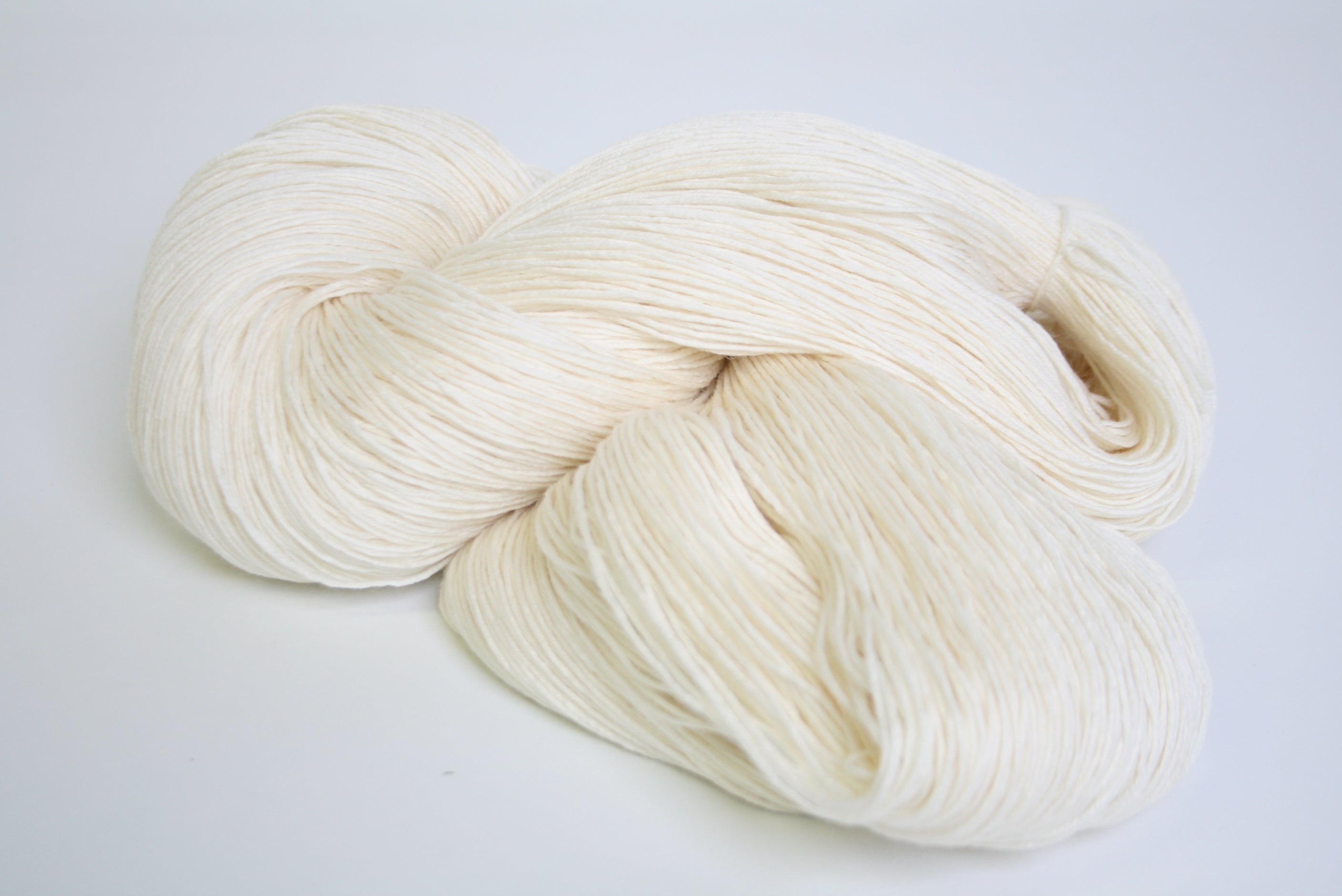 Kondoos Pure Worsted Wool Yarn. 3-Ply Soft Yarn for Hand Knitting and crochet,socks (1 Hank of Abt. 150 Gr / 5,3 Oz). (Ecru)