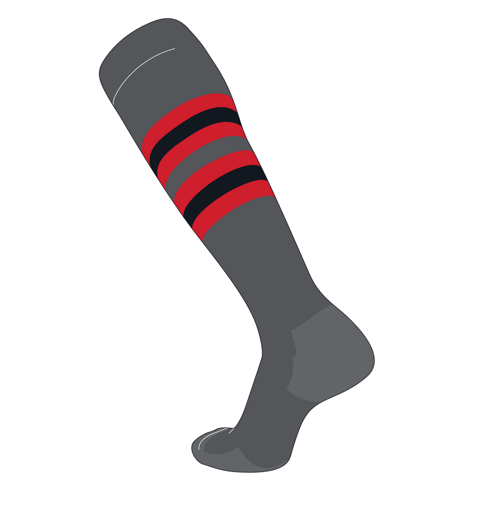 TCK Elite Striped Baseball Socks Dugout Pattern D