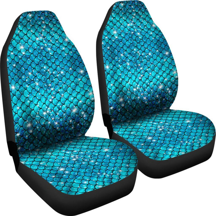 Sparkly Mermaid Scale Car Seat Covers Set Of 2