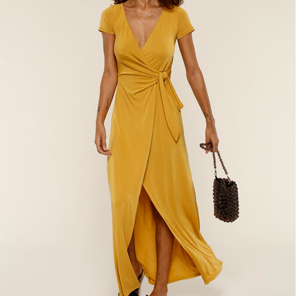 Next Yellow Wrap Dress Outlet, 55% OFF ...