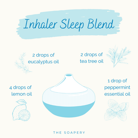 Inhaler essential oil blend for sleep