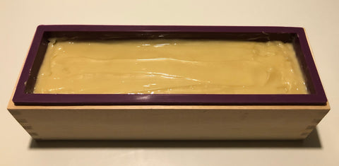 Pour your beeswax soap into moulds