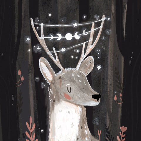 Deer illustration by Raahat Kaduji