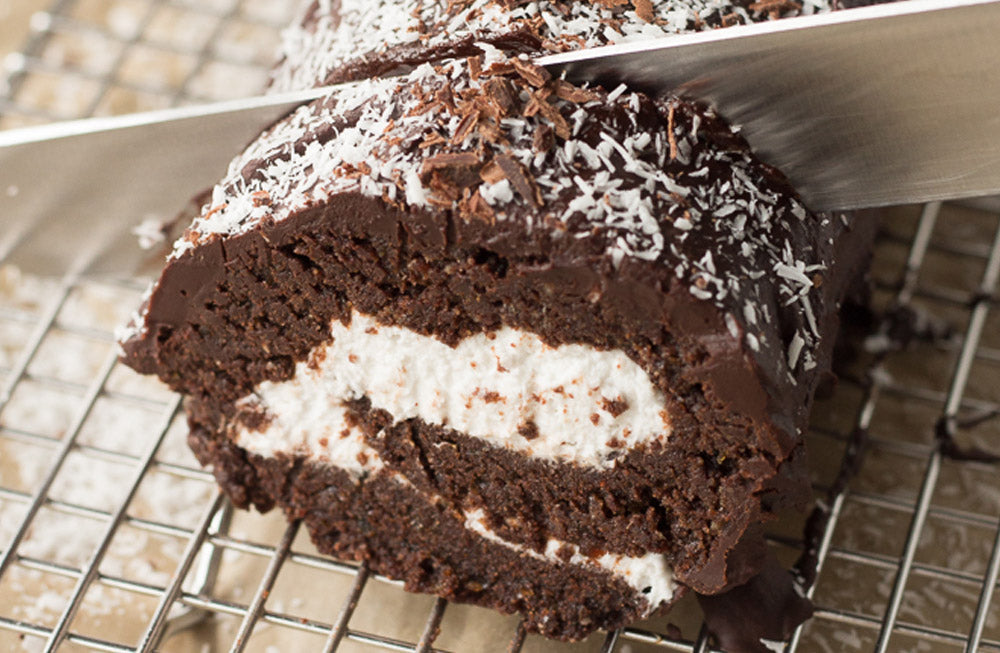 Hu Vegan Dark Chocolate Swiss Roll