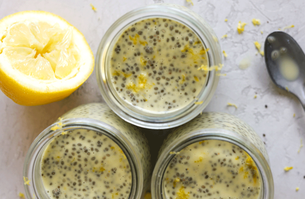 Lemon Turmeric Chia Pudding Hu Cookie