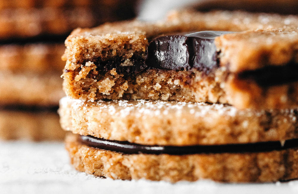 Hu Dark Chocolate Vegan Linzer Cookies