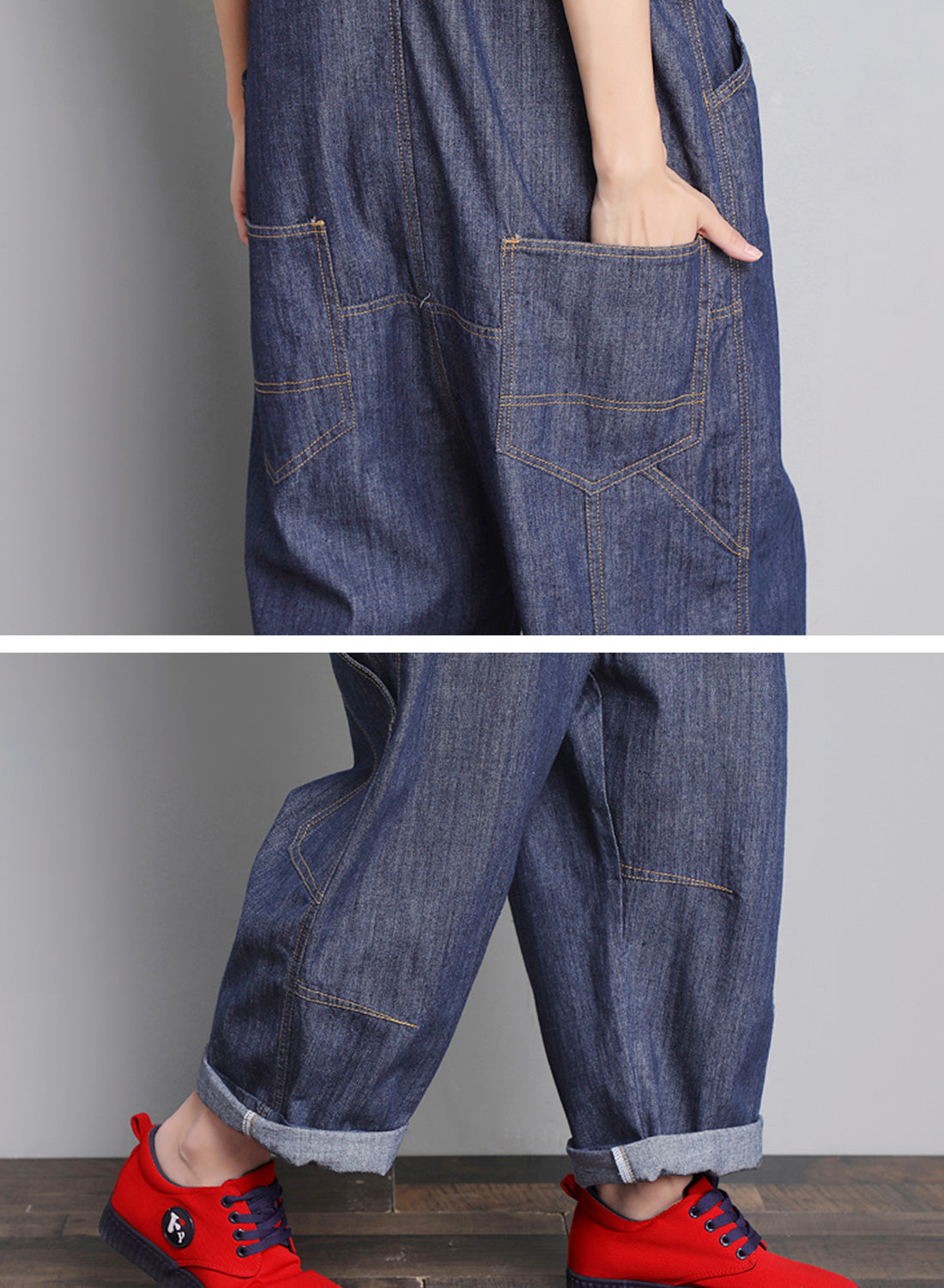 Marshall Denim Overalls Dungarees Details 2