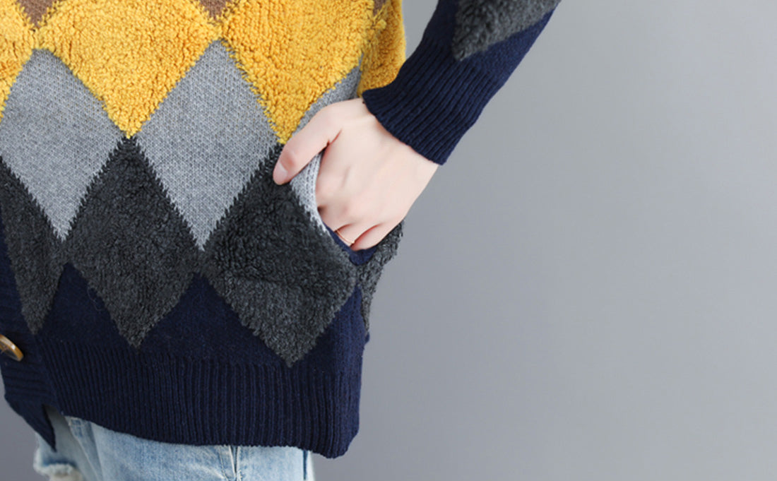 Warm Affection Fuzzy Cardigan Sweater Details 3