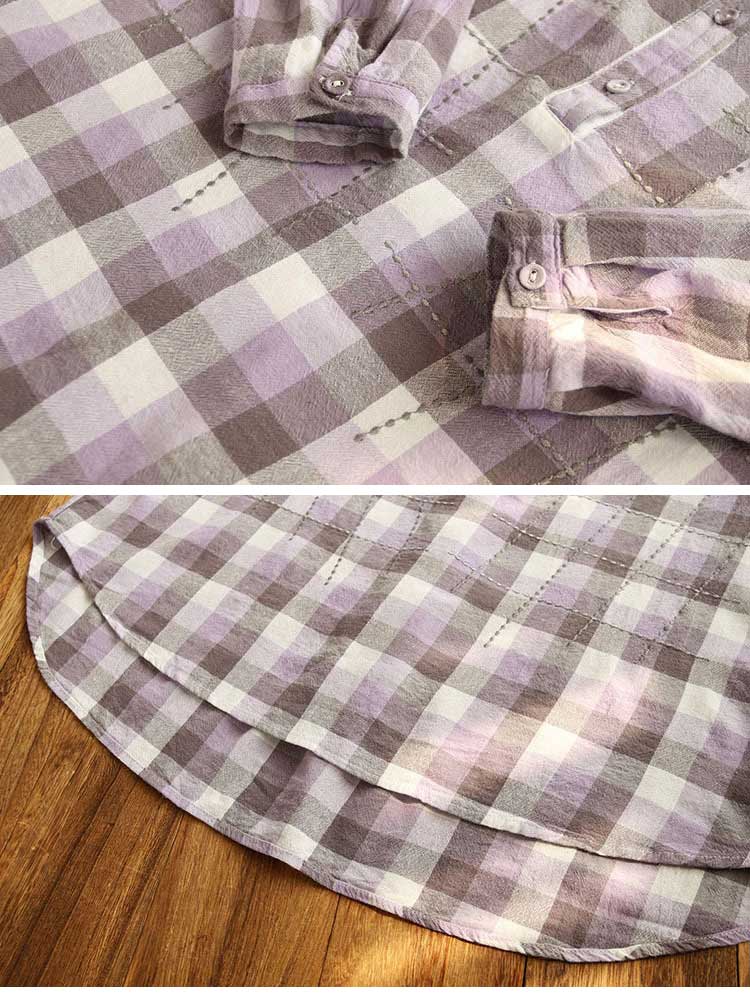 It's Undeniable Button-Up Plaids Shirts Details 4