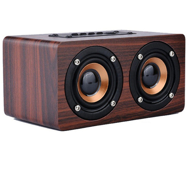 retro wooden bluetooth speaker