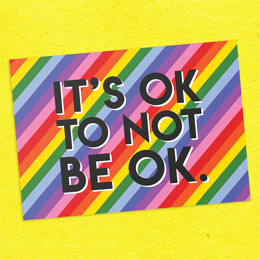 It's Ok to not be Ok Postcards – Candy Doll Club