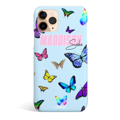 Holographic Butterflies Clear Jewelry Case