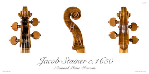 Photo of Jacob Stainer tenor viola scroll, 1650