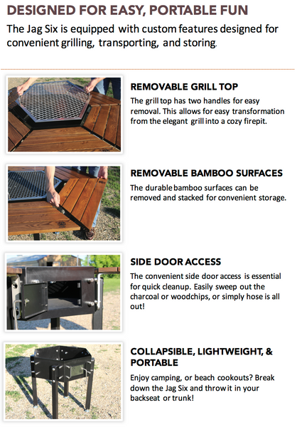 Key features of jag six grill