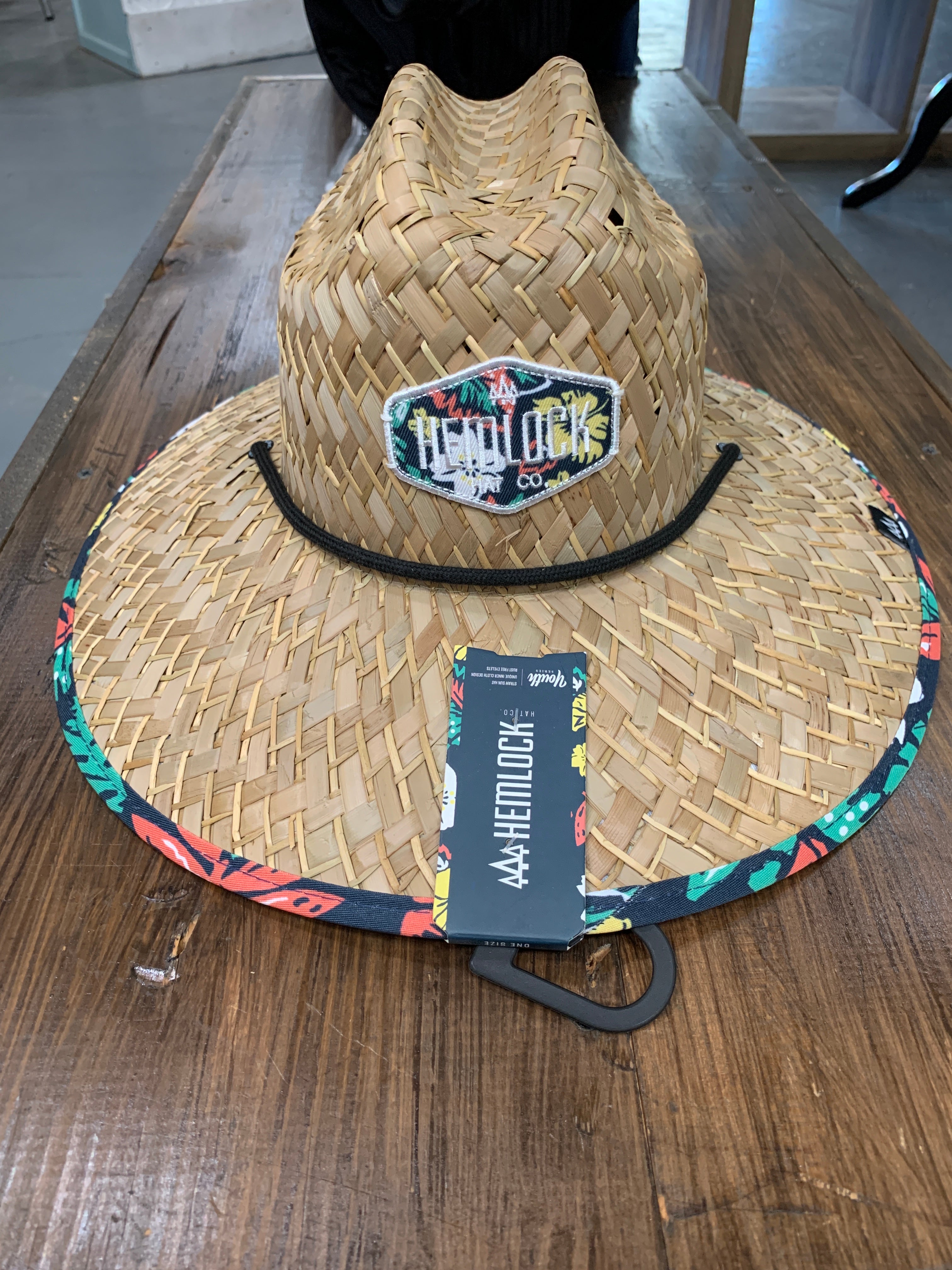 hemlock youth straw hat