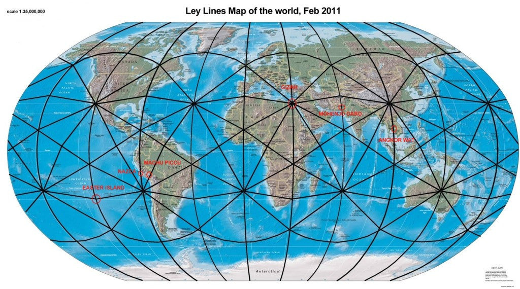 Ley Line Map Of Usa - United States Map