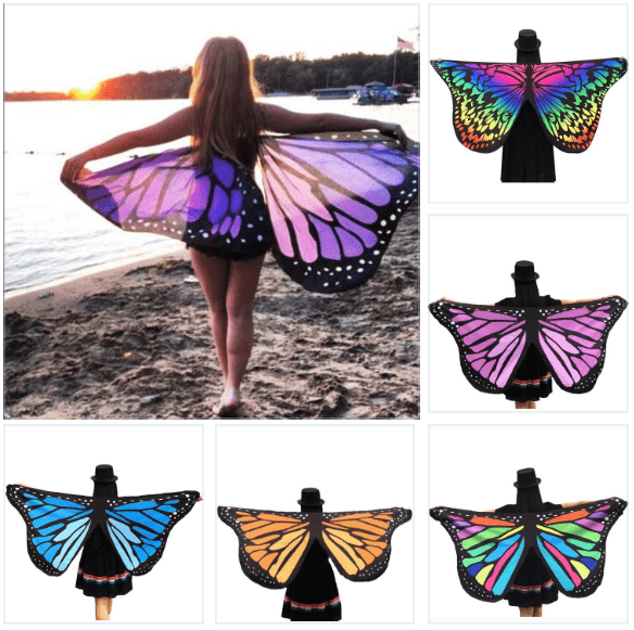 Butterfly Wings Beach Shawl - Ancient Explorers