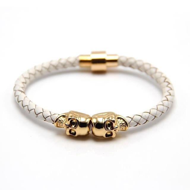 double skull bracelet