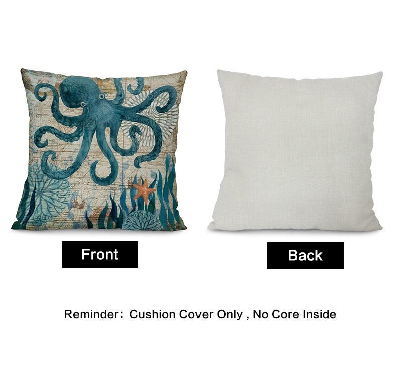 Spirit of the Ocean Marine Life Cushion Covers - Ancient Explorers