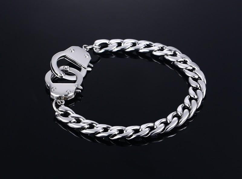 Stainless Steel Handcuffs Bracelet - Ancient Explorers