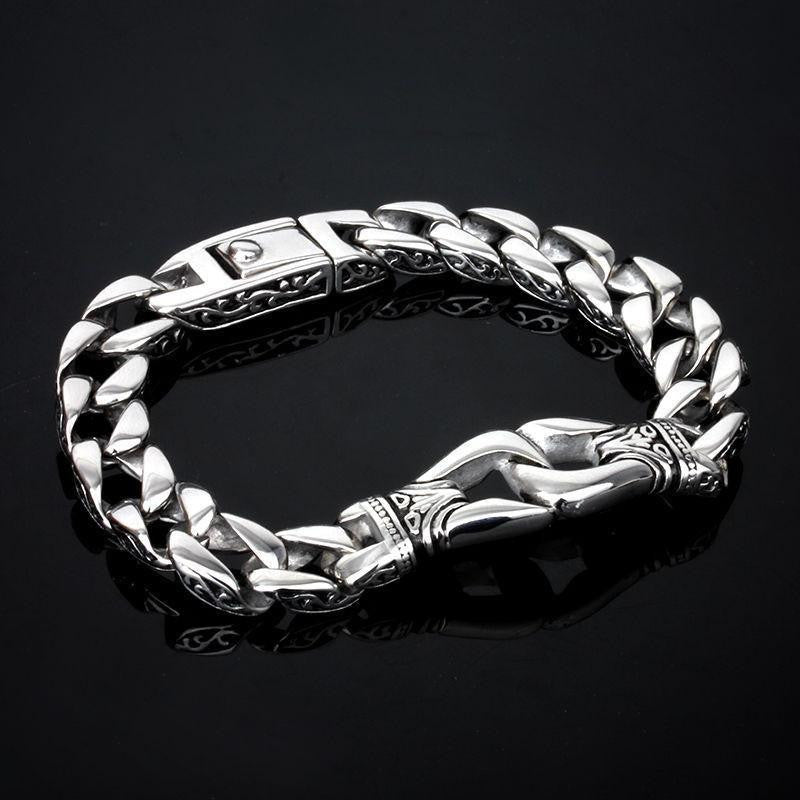 Stainless Steel Totem Curb Bracelet - Ancient Explorers