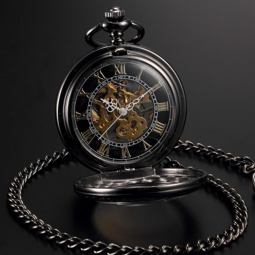 Steampunk Skeleton Mechanical Pocket Watch - Ancient Explorers