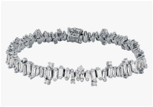 baguette diamond bracelet 