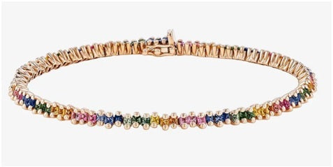 princess-cut tennis bracelet