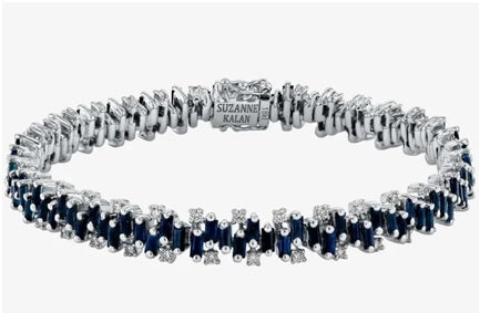 Shimmer Black Sapphire Tennis Bracelet