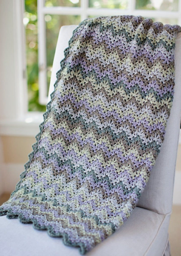 Picot-Edge Mohair Throw & Afghan Using Rowan Brushed Fleece – Churchmouse  Yarns & Teas