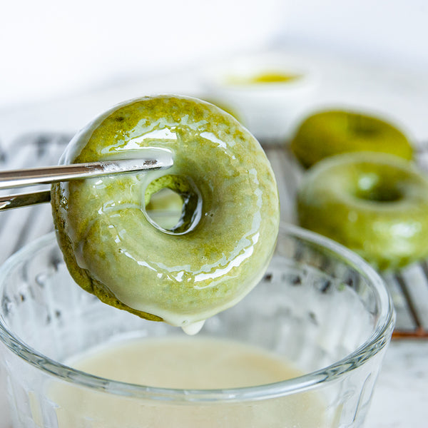 vegan matcha donut