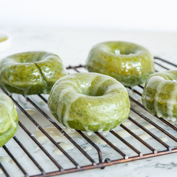 vegan matcha donut