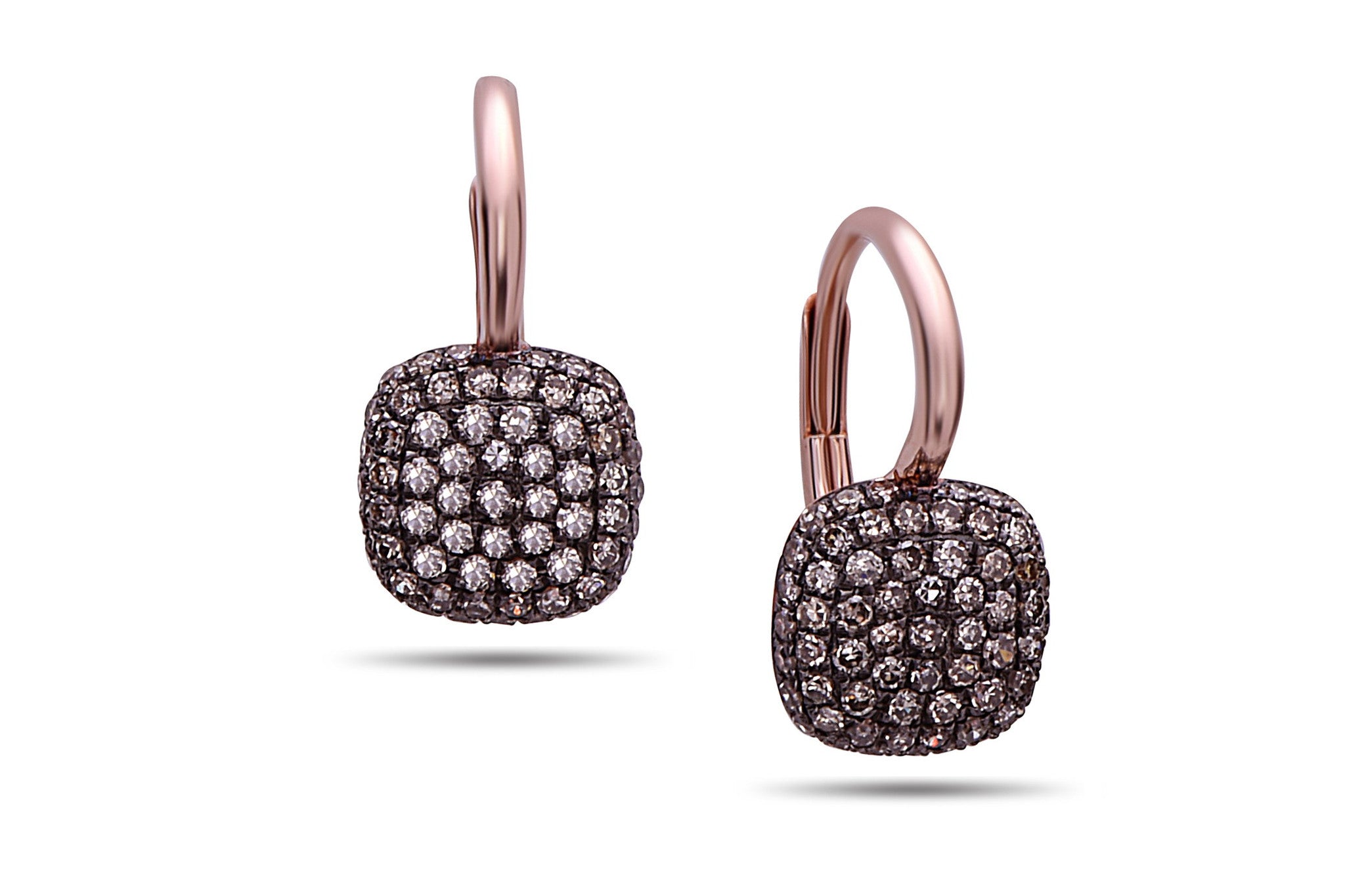 Pave Cushion Earrings