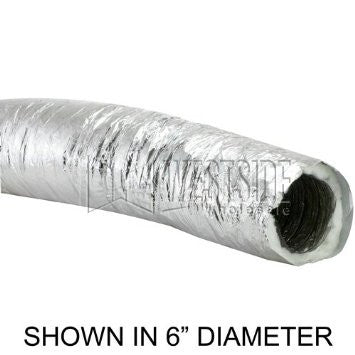 Flex Duct - R-4.2 - Silver Foil Jacket - 9 Inch x25 Ft F214