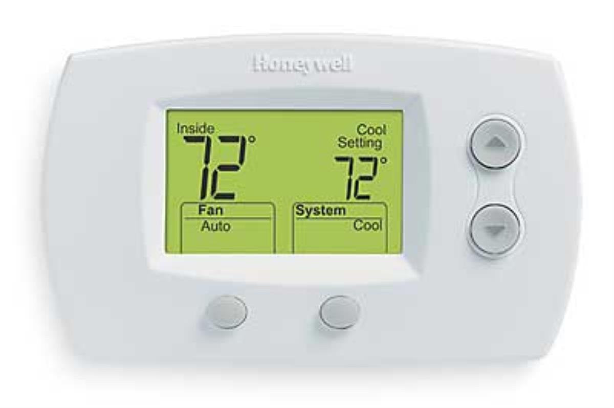 Honeywell TH5220D1029 Focus-pro 5000 Non-Programmable 2 Heat and 2 Cooling Thermostat, Large Screen