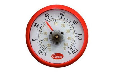 Cooper-Atkins 535-0-8, -20/120F Cooler Thermometer w/ Magnet