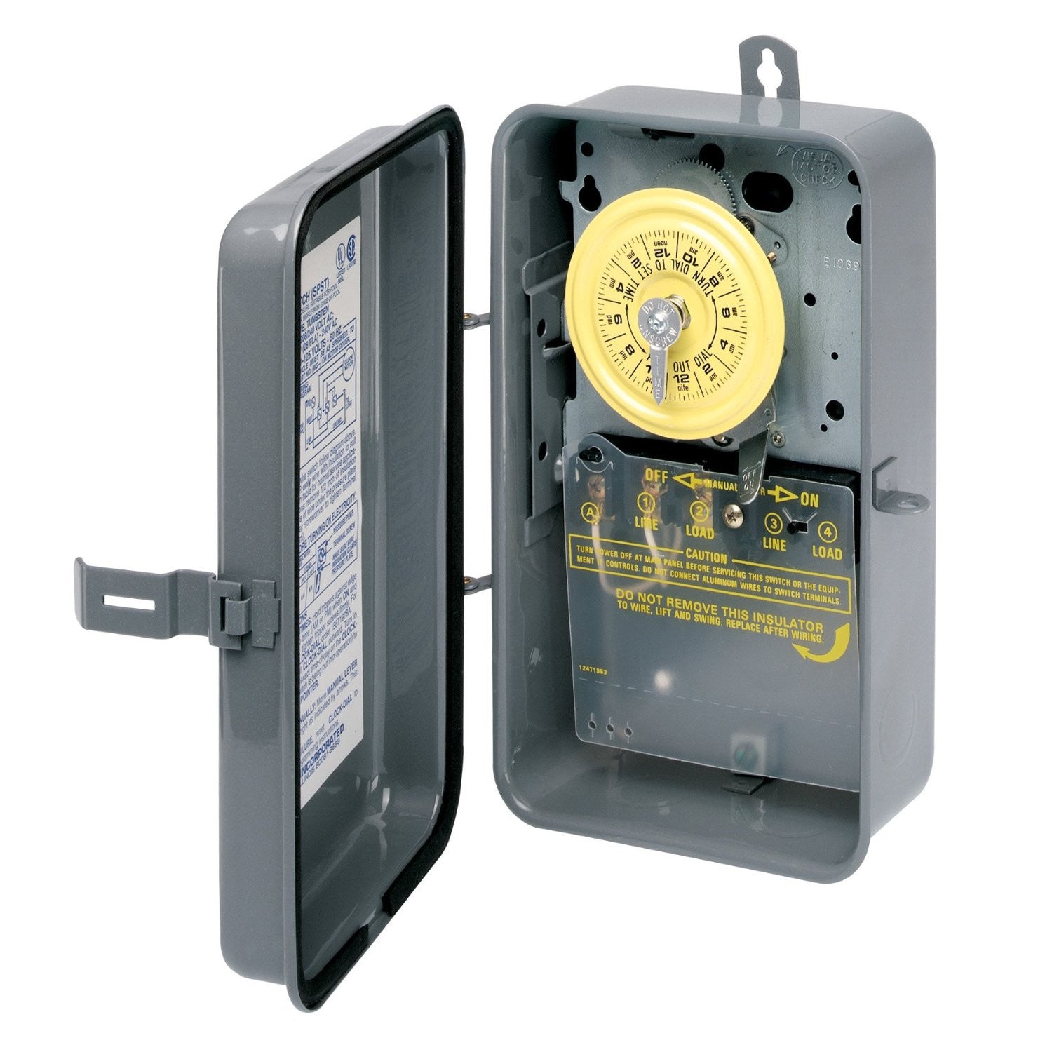 Intermatic T101R 120 Volt SPST 24 Hour Mechanical Time Switch with