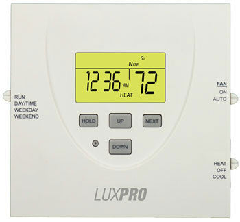 Lux Pro PH521 2 Heat / 1 Cool - Heat Pump Electronic Programmable