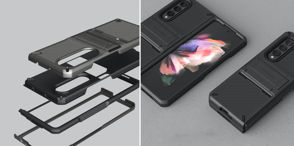 Samsung Galaxy Z Fold 3 rugged mobile case and accessories by VRS Design