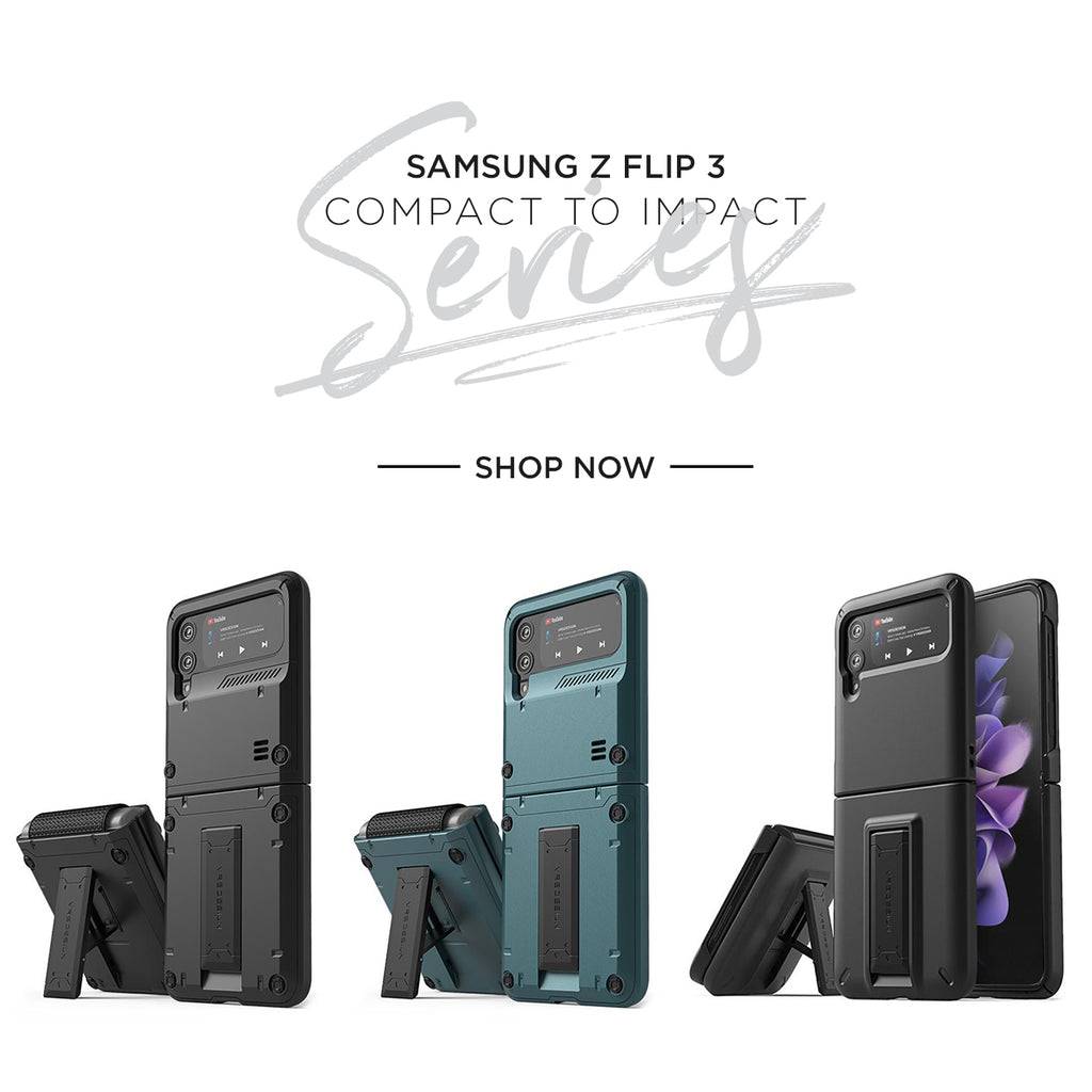 Samsung Galaxy Z Flip 3 rugged mobile case and accessories by VRS Design