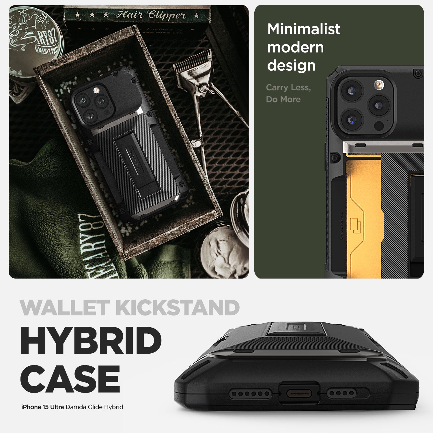 VRS Design iPhone 15 Ultra Case Damda Glide Hybrid