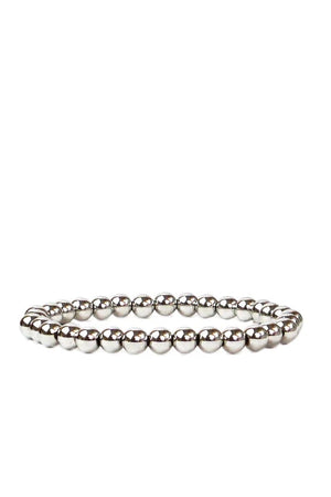 Marlyn Schiff Silver 6mm Beaded Ball Bracelet - Madison San Diego