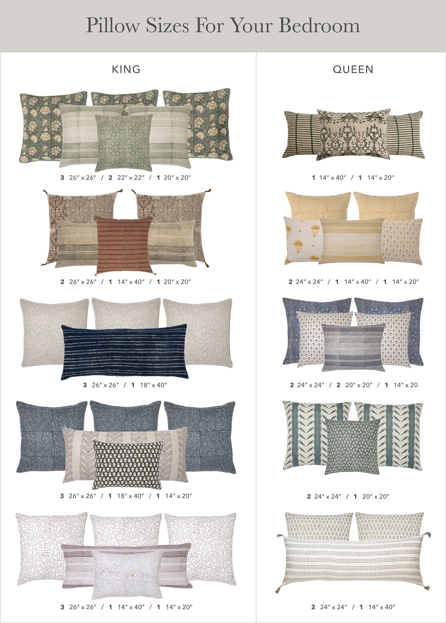 Your Guide to Pillow Sizes for Every Space