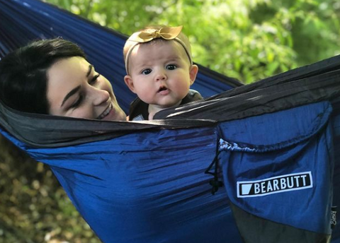 Bear Butt hammock camping with kids