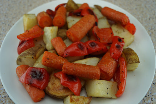 Cajun-Style Roasted Potatoes, Carrots & Peppers | Skillet Cooking