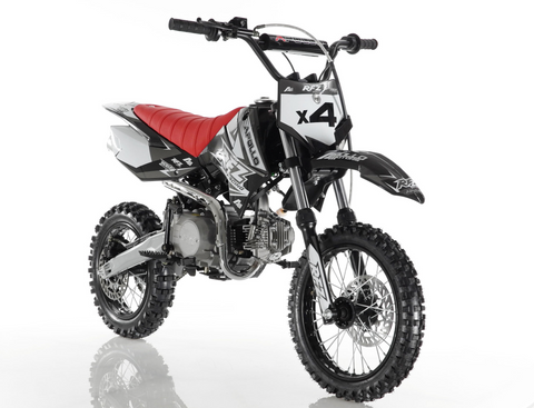 DB-X4 Apollo 110cc Semi-Automatic Dirt Bike vitacci Red/Black color