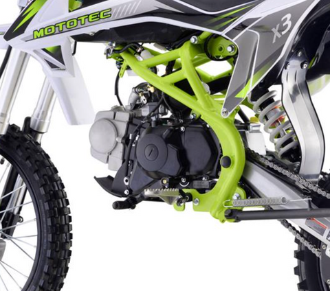 Mototec 4 speed manual dirt bike for adults and teens. Mototec X3 125cc pit bike