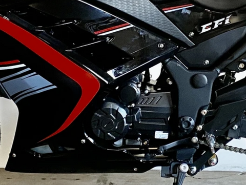 BD250-5 Boom 250cc motorcycle. Venom SuperBike 250cc 6 speed EFI engine. Fuel injected Boom 250cc motorcycle BD250-5